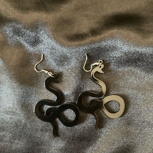3/$22 Black Snake Earrings